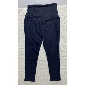izabel Maternity Jeans Jegging Women Sz 12/31R Full Panel Skinny Blue Waist'38